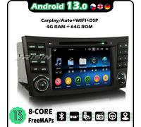 8 Core 64GB Android 14 Carplay Autoradio FM Mercedes Benz E/CLS-Klasse W211 W219