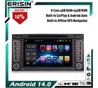 8-Core 64GB Android 14 DAB+ GPS DVD Autoradio CarPlay per VW Touareg T5 Multivan