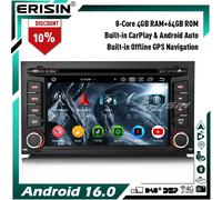 8-Core 64GB Android 16 GPS CarPlay Bluetooth Autoradio DVD DAB+ BT per Seat Leon