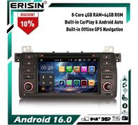 8-Core 64GB Android 16 Wifi DVD Autoradio per BMW Serie 3 E46 M3 ROVER 75 MG ZT