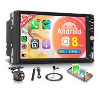 8 Core 6G+128G Android Autoradio 2 Din con Wireless Carplay Android Auto 4G SIM WiFi BDS GPS Navi 7 Pollici Touchscreen Autoradio con Mirror Link Bluetooth AM/FM/RDS DSP EQ/SWC Telecamera Posteriore
