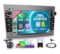 8 Core 6G+128G Android Autoradio per Opel Astra Antara Vectra Corsa Zafira Meriva Vivara Vivaro 7 Pollici Autoradio con Carplay Android Auto GPS Navi WiFi Bluetooth FM/RDS/DSP EQ Telecamera Posteriore