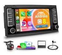 8 Core 6G+128G Android Autoradio per VW Touareg 2004-2011 VW Transporter T5 Multivan 2004-2009 Wireless Carplay Android Auto 7 Pollici Radio GPS Navi WiFi Bluetooth FM/RDS/DSP EQ Telecamera Posteriore