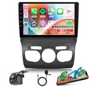 8 Core 6G+128G Android Autoradio pour Citroën C4L C4 DS4 2013-2017 Wireless Carplay Android Auto GPS Navi WiFi Panorama a 360° 10.1 Pollici Radio Bluetooth FM/RDS/DSP EQ/USB/SWC Telecamera Posteriore
