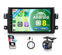 8 Core 6G+128G Wireless Carplay Android Autoradio per Suzuki SX4 2006-2013 FIAT Sedici 2005-2014 9 Pollici Autoradio Android Auto GPS Navi WiFi Mirror Link Bluetooth FM/RDS/DSP Telecamera Posteriore