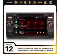 8-Core Android 13 Autoradio 64GB Navi DVD CarPlay Ford Fiesta Kuga Focus Transit