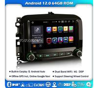 8-Core Android 13 Autoradio Navi 4g DAB+Per Fiat 500L Carplay BT5.0 WIFI Canbus