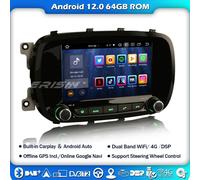 8-Core Android 14 64GB Autoradio Navi FM DAB+Fiat 500X Carplay BT5.0 DSP DVR SWC