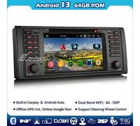 8-Core Android 14 Autoradio BMW 5 Serie E39 M5 DAB+Navi SWC DVD DVR CarPlay GPS
