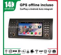 8-Core Android 14 Autoradio BMW X5 E53 DAB+GPS Navi Bluetooth CarPlay WIFI Radio