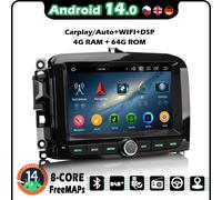 8 Core Android 14 Autoradio Carplay per Fiat 500L Bluetooth wifi GPS Radio DAB+