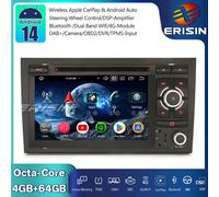 8-Core Android 14 Autoradio GPS CarPlay DAB+ Canbus For Audi A4 S4 RS4 Seat Exeo