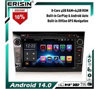8-Core Android 14 Autoradio GPS DVD Opel Corsa C/D Vectra Zafira Astra H Vivaro