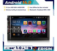 8-Core Android 14 Autoradio GPS Navi CarPlay Bluetooth DAB+DSP OBD2 RDS Wifi USB