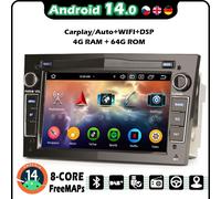 64GB Android 14 Autoradio Opel Vauxhall Astra H Corsa D Zafira Vectra GPS DSP FM
