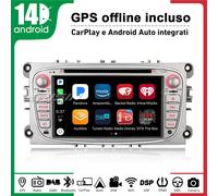 8 Core Android 14 Carplay Autoradio Navigatore Ford Mondeo Focus C/S-Max Galaxy