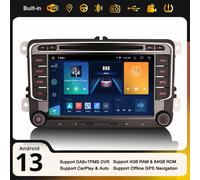 8-Core Android 14 Navi Autoradio Per VW Passat Golf Caddy Tiguan SEAT Skoda Yeti