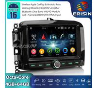8-Core Android 16 Autoradio GPS DAB+CarPlay FM Wifi Canbus OBD2 BT per Fiat 500L