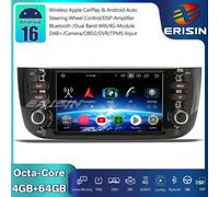 8-Core Android 16 Autoradio GPS DAB+CarPlay FM Wifi per Fiat Grande Punto Linea