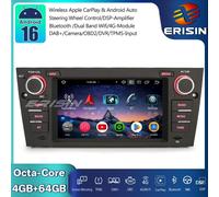 8-Core Android 16 Autoradio GPS Navi per BMW Serie 3 E90 E91 E92 E93 DAB+CarPlay