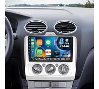 8-Core Autoradio Bluetooth 2+64G per Ford Focus Exi MT 2 3 Mk2/Mk3 2004-2011 Android 13, con Wireless Carplay Android Auto, 9" Schermo con MirrorLink/BT/FM GPS/WiFi,DSP/EQ/HiFi/SWC+Telecamera per Auto