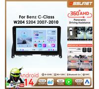 OSSURET 6115 Lettore Android per Mercedes Benz C W204 S204 2007-2010, Carplay, Autoradio Multimediale, Schermo Touch da 9 Pollici, 8 Core, GPS