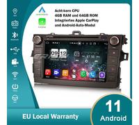 8-Core CarPlay DSP DAB+ Android 11.0 Autoradio Sat Navi TOYOTA COROLLA E140 E150