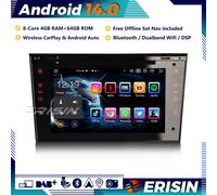 8-Core DAB+Android 14 Autoradio GPS CD Opel Astra Corsa C/D Zafira Vivaro Meriva