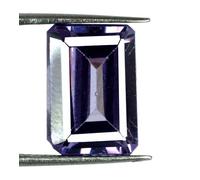 8 Ct Birmania Mogok Viola Spinello Gemma Taglio Smeraldo Certificato...