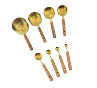 8 cucchiai da caffè in acciaio inossidabile per misurini, cucchiaini dosatori per tazze piccole, utensili da cucina, facili da pulire, cucchiaino in metallo, utensili da cucina