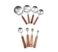 8 cucchiai dosatori per tazze piccole cucchiaini da caffè in acciaio inossidabile per uso alimentare cucchiaio da tavola per caffè tè zucchero farina piccola tazza cucchiaio in metallo utensili da