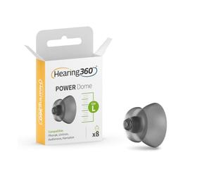 8 Cupole Cupoline Power per Apparecchi Acustici SIGNIA e PHONAK RIC e Open Fit (L 13mm), confezione da 8