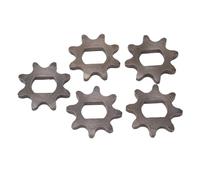 8 dente 420 catena a catena durevole in acciaio carbone con conversione a pignone del motore a efficienza liscia per piccoli motori macchinari per biciclette 5pcs 17x12 mm