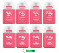 8 detergenti intimi Chilly Ciclo - Sensazione di igiene e protezione duratura - Progettato appositamente per il ciclo mestruale 200 ml + portachiavi Beni Culinari gratuito