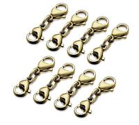 8 Double Lobster Class Fine Design Collana Clasps And Closures Extender Apertura Gioielli A Doppia Fai Da Te Extender A Catena Del Connettore Per Collana E Braccialetto