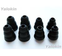 8 Eartips Per Skullcandy Push Active Sesh EVO Dime 2 - 4L/4S Nero Triple Flange