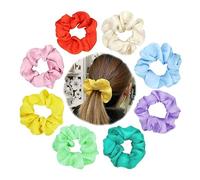 8 elastici in chiffon da donna, graziosi elastici per capelli senza danni, elastici per dormire per capelli spessi, elastici grandi per coda di cavallo, elastici per capelli grandi