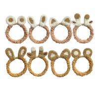 8 elastici per capelli in peluche, stile vintage, per coda di cavallo, graziosi elastici per capelli, decorazione per capelli spessi e sottili