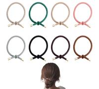 8 eleganti elastici per capelli da donna, in nylon, per realizzare braccialetti fai da te, accessori per capelli, elastici regolabili in gomma per capelli spessi e sottili.