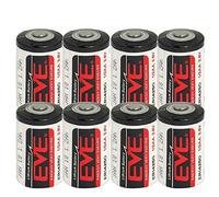 8 Eve ER14250 - Batteria al litio ad energia molto resistente, 1/2 AA 3,6 V