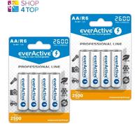 8 Everactive Professional Line Aa Lr06 Batterie Ricaricabili Blister 1.2V NUOVE