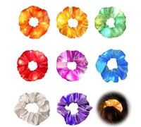 8 fasce luminose per capelli, accessori per capelli che si illuminano al buio, accessori per festival, accessori rave, fasce per capelli al neon per feste, 3 modalità di luce