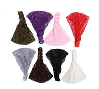 8 fasce per capelli in pizzo per donne e ragazze, fasce elastiche estensibili con design traforato, accessori per capelli morbidi e comodi indossare quotidianamente, alle feste,