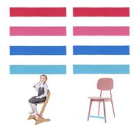 8 fasce per sedie per bambini, 0,6 mm di spessore, fasce sensoriali per sedie colorate, fasce in TPE, fasce elastiche per sedie da scrivania, ADHD Yoga