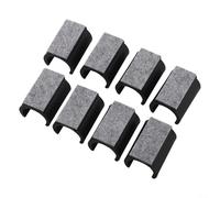 8 feltrini a forma di U da 25 mm con fondo in feltro per proteggere pavimenti in legno, laminato o marmo e ridurre il rumore