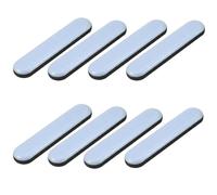 8 feltrini autoadesivi per mobili, 75 x 16 mm, cuscinetti rettangolari per traslochi e pavimenti, per sedie, tavoli, divani, tappeti, pavimenti in legno duro, blu