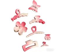 8 fermagli per capelli a doppia fila: clip per capelli alla moda con forte tenuta, eleganti e piatti, per donne e ragazze, adatti a tutti i tipi di capelli