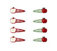 8 fermagli per capelli a forma di mela, graziosi fermagli per capelli a forma di stella, per donne, accessori per capelli Kawaii Y2k