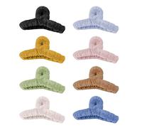 8 fermagli per capelli morbidi in peluche, per capelli spessi, fermagli per capelli grandi, accessori per capelli super aderenti, eleganti per donne e ragazze (dimensioni: 11,9 cm)