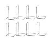 8 Fermalibri Trasparenti In Acrilico A Forma Di L Per Libri Fotografici